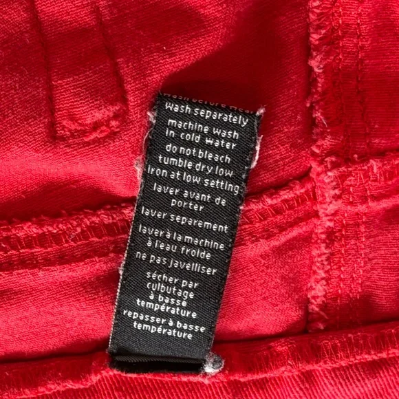 Jessica stretchy pull on red denim pants. Ladies size 18 - Picture 6 of 6